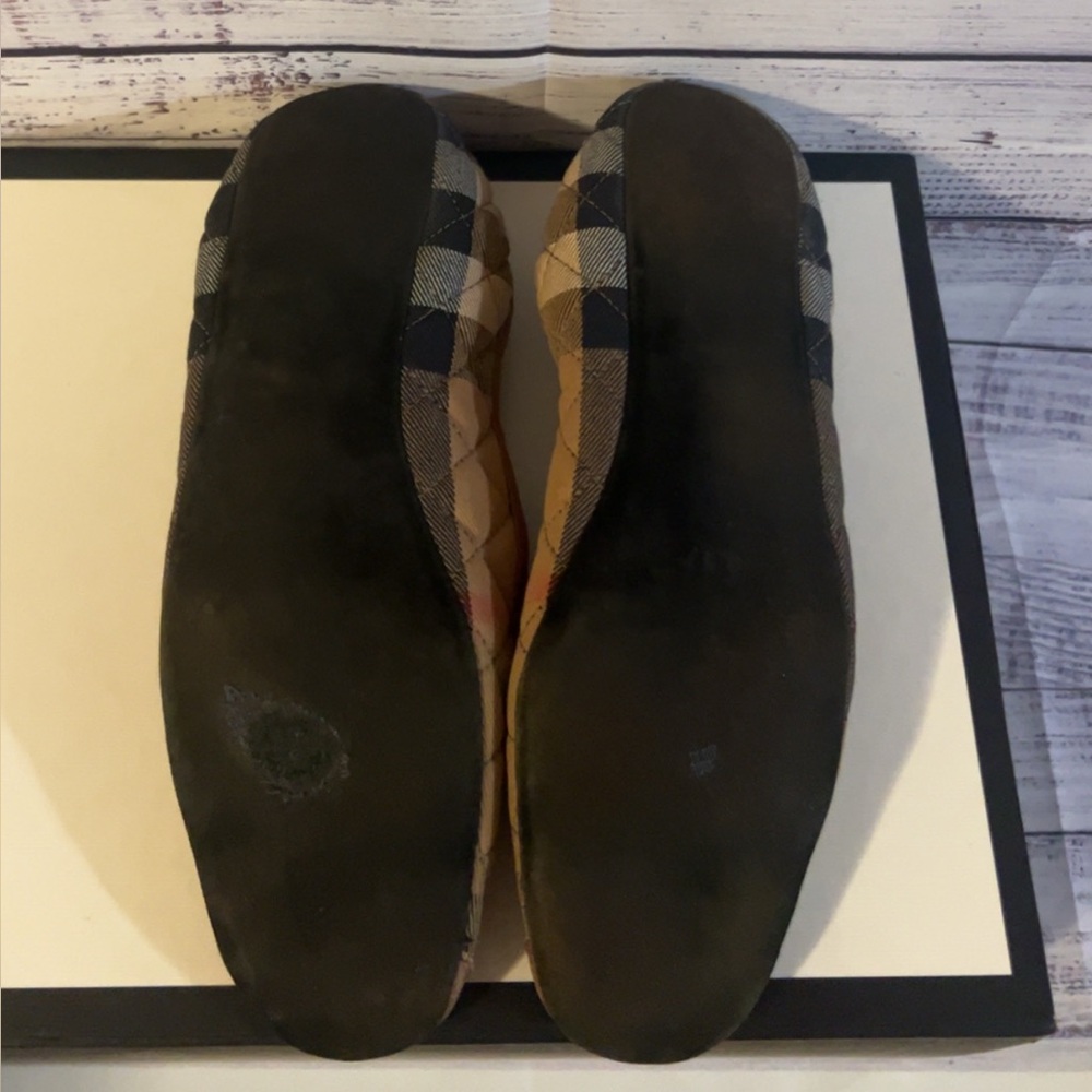 Burberry Nova Check Canvas Ballet Flats - Picture 7 of 8